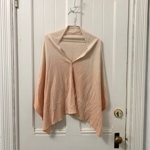 Pink ombre shawl w/ buttons